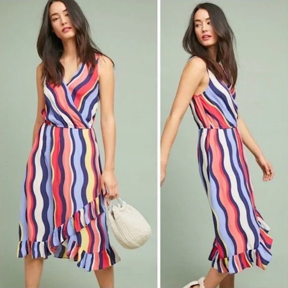 Anthropologie Plenty By Tracy Reese Stripe Daphne Dress | Size M